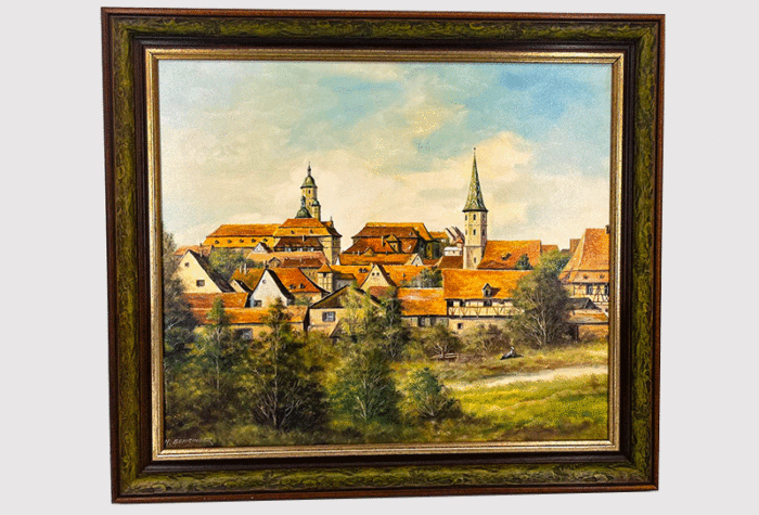 Castle Oil Painting