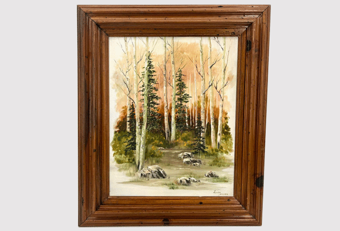 Aspen Tree Oil Painting